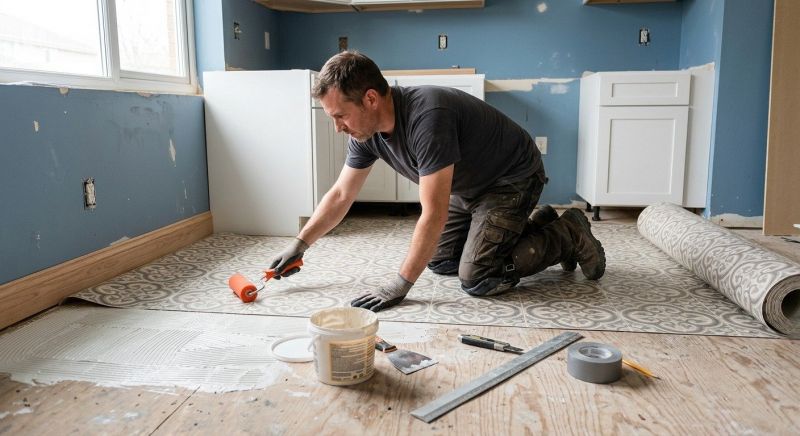 Sheet Linoleum Installation in Fort Worth, TX